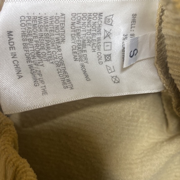 John Galt Tan Corduroy Pants Size Small - Picture 3 of 8